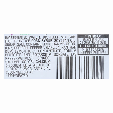 Dressing Italian Golden Light Single Serve Packet