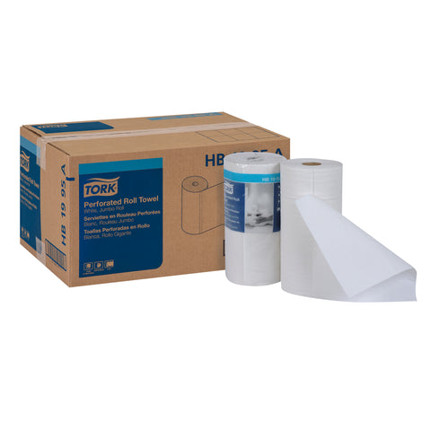 Towel Roll Kitchen White Perforated 9x11