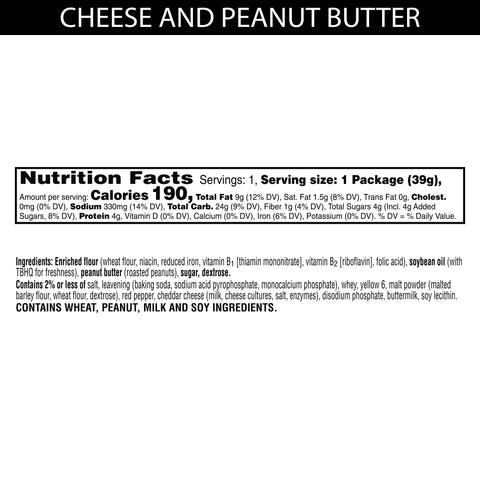 Austin Peanut Butter Cheese Sandwich Cracker, 1.38 Ounce -- 96 per case