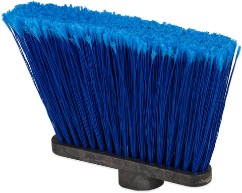 Broom Warehouse Duo Sweep® W/ Black Metal Threaded Handle Blue 48