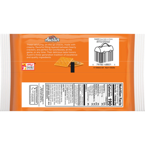 Cracker Cheese Peanut Butter Sandwich Square Ss Sleeve