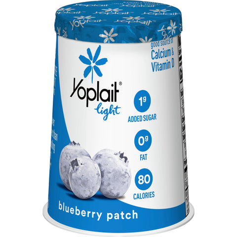 Yoplait Light Blueberry Yogurt, 6 Ounce -- 12 per case.