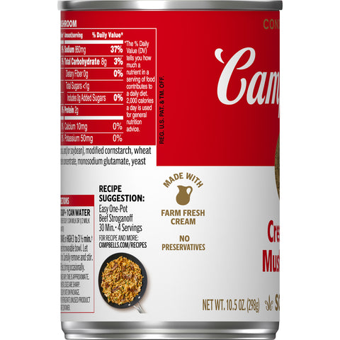 Campbell's® SOUP CREAM OF MUSHROOM CONDENSED