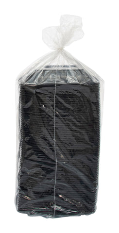 Bowl Plastic Black Square 8.5