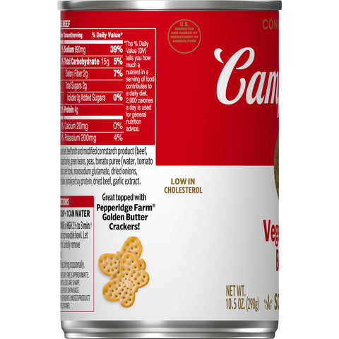 CAMP CAMPBELL VEGETABLE BEEF  48/10+Z