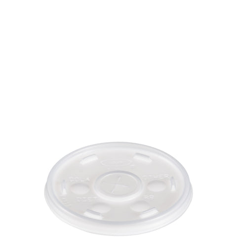 Translucent, Straw Slotted Lid For 10J10, 10Ky10, 12Fj10 -- 1000 Per Case.