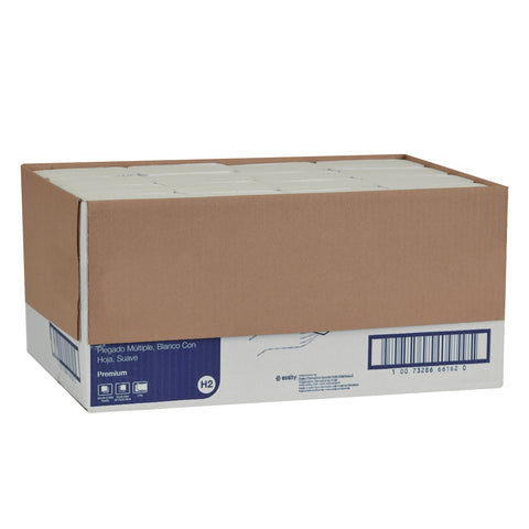 Essity Tork Premium Soft Xpress White 2-Ply 3-Panel Multifold Paper Hand Towel -- 2160 per case