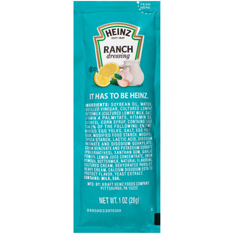 Dressing Ranch Single Serve Packet 534500