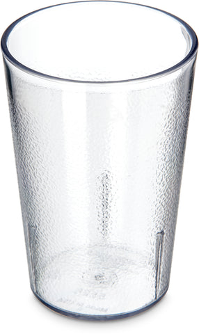 Tumbler San Plastic Clear Textered 8 Oz