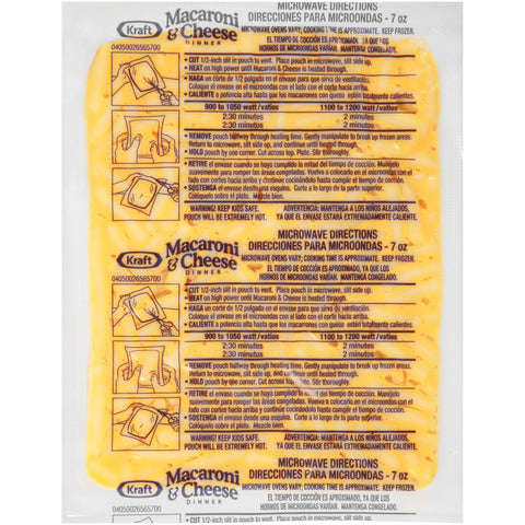 Kraft Frozen Entree Macaroni and Cheese, 7 Ounce -- 36 per case.
