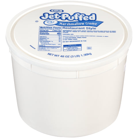 Jet-Puffed Cream Marshmallow Topping Restaurant Style, 48 Ounce -- 6 Count