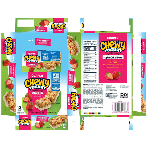 Quaker Chewy GRANOLA BAR YOGURT STRAWBERRY CHEWY