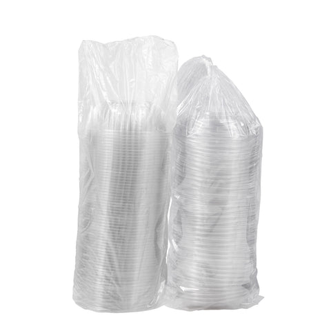 PresentaBowls® BOWL PLASTIC CLEAR WITH DOME LID 32 OZ
