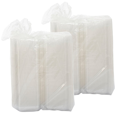 Dart StayLock Oriented Polystyrene Clear Small Oblong Hinged Lid Container, 6 x 2 1/10 x 7 inch -- 250 per case
