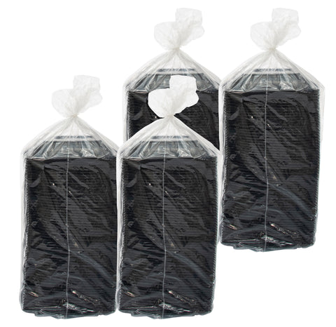 Bowl Plastic Black Square 8.5