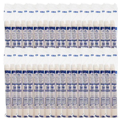 Solo White Pleated Treated Paper Souffle Portion Cup, 0.75 Ounce -- 5000 per case.