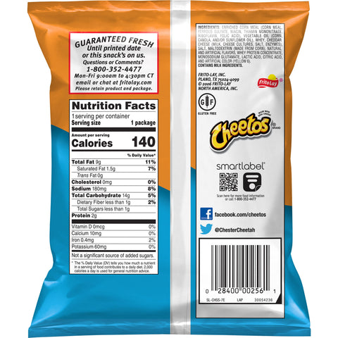 Cheetos® SNACK CHEESE JUMBO PUFFS SINGLE SERVE