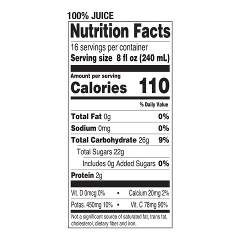 Pepsico Tropicana Pure Premium Orange Juice, 128 Ounce -- 4 per case.