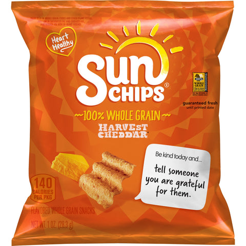 Chip Multigrain Harvest Cheddar Whole Grain Single Serve