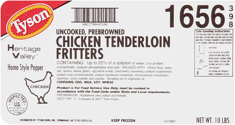 Heritage Valley™ CHICKEN TENDERLOIN HOMESTYLE PEPPER BREADED 2.7 OZ 10016560398