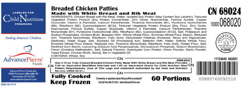 Advancepierre™ CHICKEN PATTY BREADED
