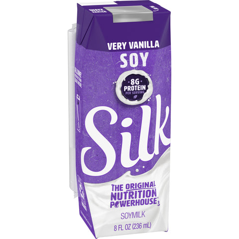 Silk MILK SUBSTITUTE SOY VERY VANILLA ASEPTIC