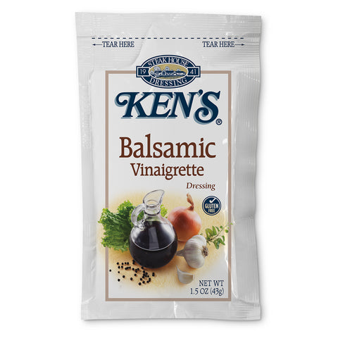 Ken's Foods DRESSING VINAIGRETTE BALSAMIC METRO SINGLE SERVE POUCH