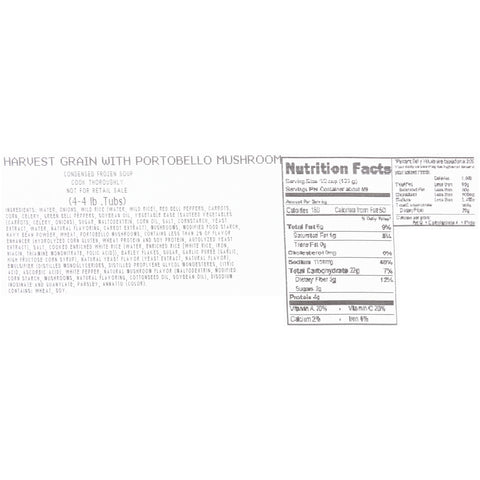 Soup Harvest Grain W/ Portobello Mushroom (w) 168620/78001247