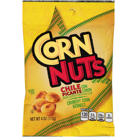 Corn Nuts Chile Picante con Limon Crunchy Corn Kernels, 4 Ounce -- 12 per case
