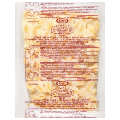 Entree Macaroni & Cheese White Cheddar