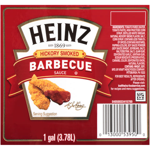 Heinz Barbecue Sauce Smokey, 1 Gallon -- 4 Case