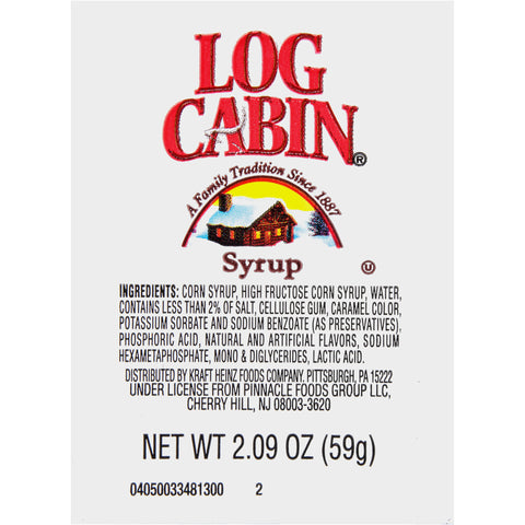 Log Cabin® SYRUP PANCAKE MAPLE FLAVORED SINGLE SERVE CUP 34952/78004823