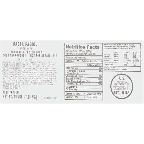Soup Pasta Fagioli (w) 165350/78001231