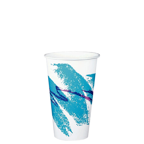 Solo Jazz® CUP PAPER COLD SQUAT DOUBLE SIDED POLY 16 OZ