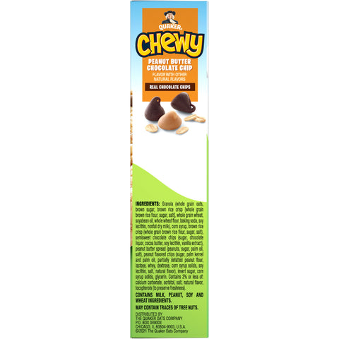 Quaker Chewy GRANOLA BAR CHEWY PEANUT BUTTER CHOCOLATE CHIP