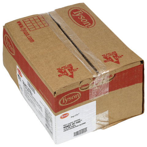 Tyson® CHICKEN WINGS OF FIRE® ORIGINAL SMALL GLAZED 1ST & 2ND JOINT FC 10052100928