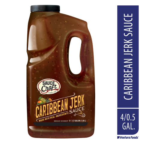 Sauce Craft Caribbean Jerk Sauce Jug, 0.5 Gallon -- 4 per case.