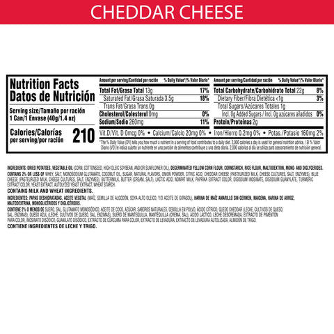 Pringles® CHIP POTATO CHEDDAR