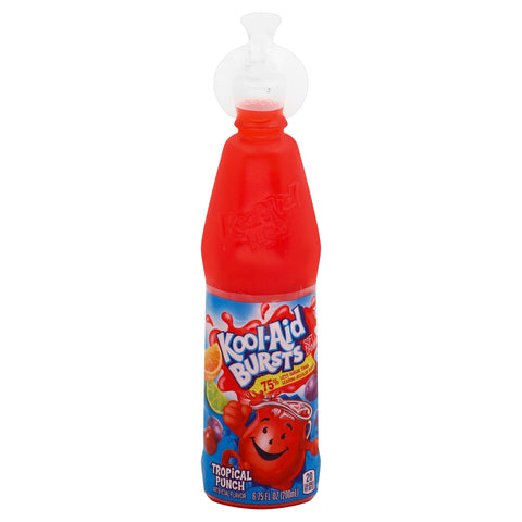 Kool-Aid Bursts Tropical Punch Ready-to-Drink Juice Bottle, 6.75 ounce -- 12 per case