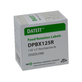 National Checking LABEL ITEM/DATE/USE BY DISSOLVING .25X2