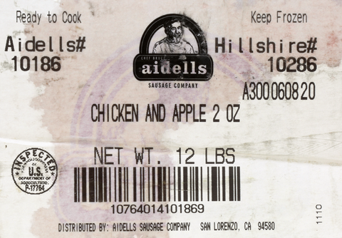 Aidell's SAUSAGE CHICKEN APPLE LINK 2 OZ