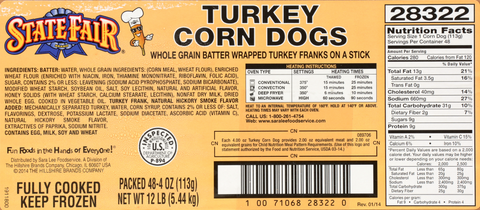 Corn Dog Turkey Whole Grain Bulk Cn 4 Oz