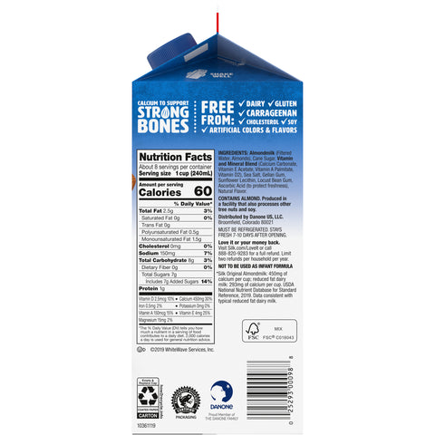 Silk MILK PURE ALMOND ORIGINAL ESL