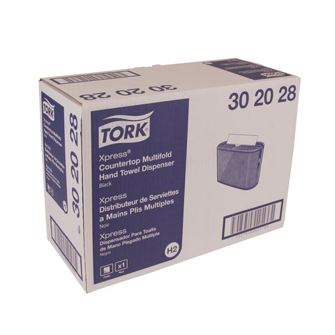 Tork Xpress® DISPENSER TOWEL MILTIFOLD COUNTERTOP BLACK