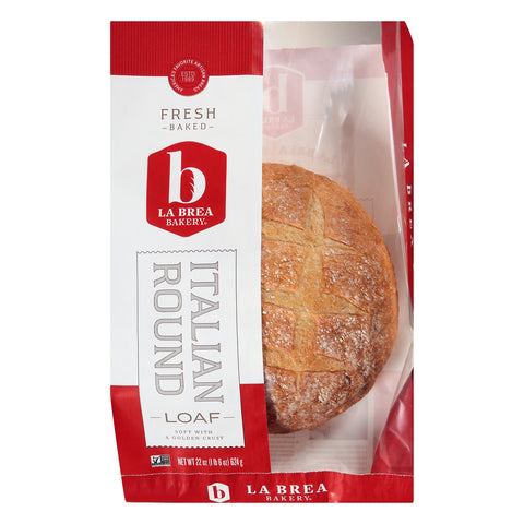 Labrea Bakery Round Italian Bread, 23.42 Ounce -- 14 per case.