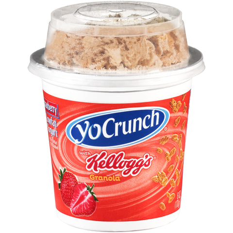 Yocrunch Strawberry with Granola Yogurt, 6 Ounce -- 8 per case.