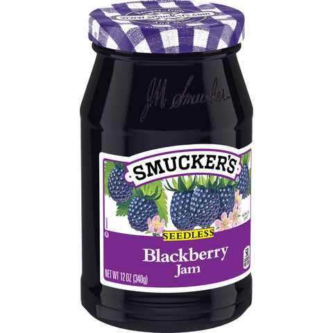 Jam Blackberry Seedless Glass Jar