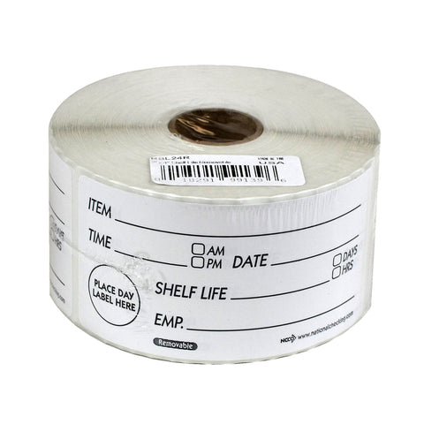 National Checking LABEL SHELF LIFE REMOVABLE 2X4