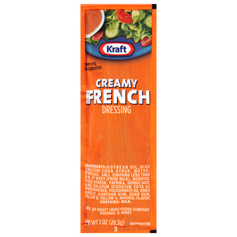 Dressing French Creamy Single Serve Pouch