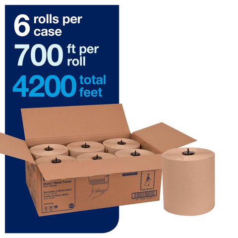 Towel Hardwound Roll Natural 7.75